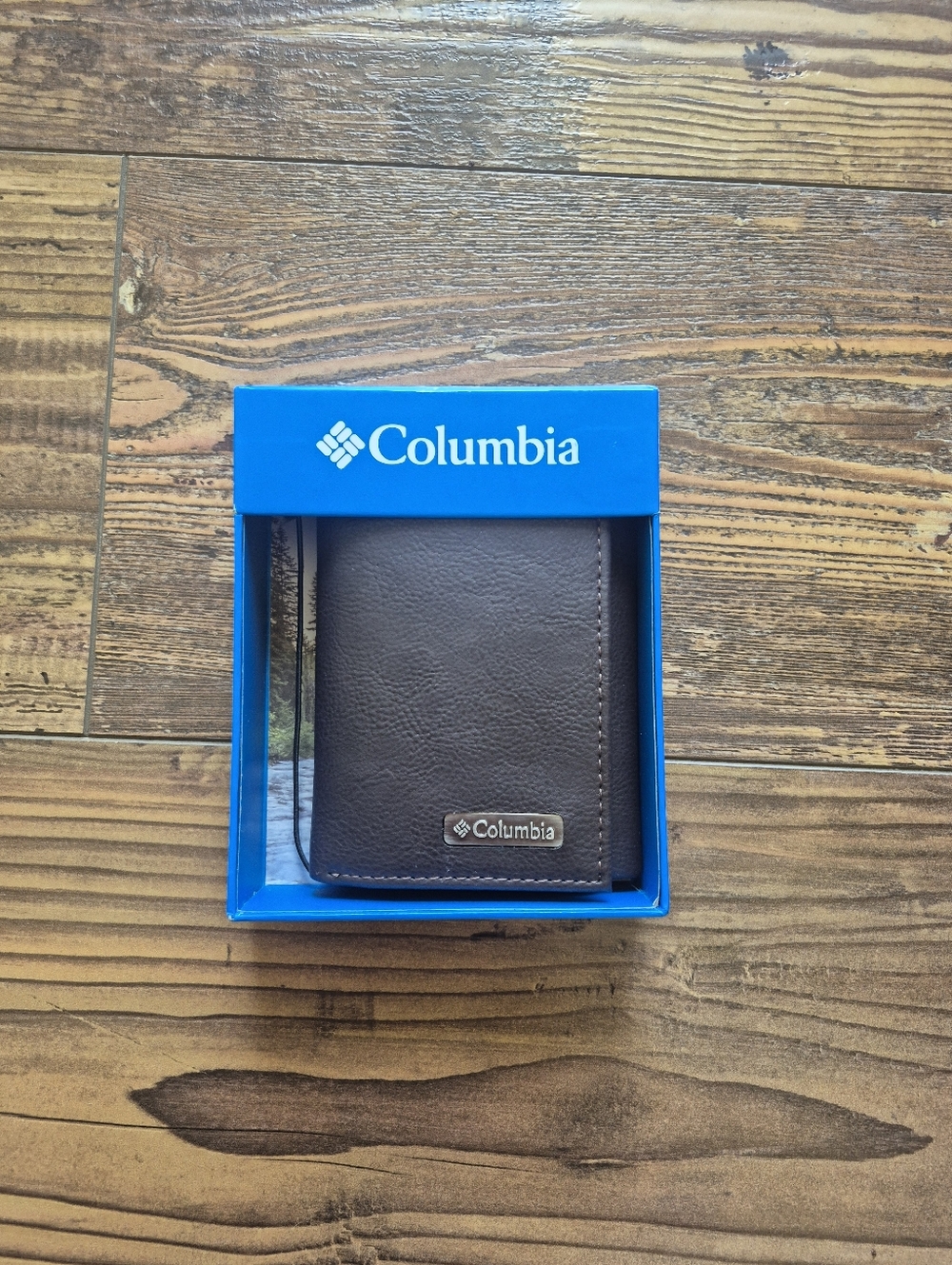 Columbia Brown Trifold Wallet Mens